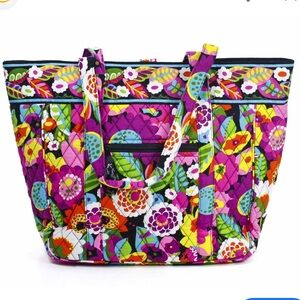 Vera Bradley Va Va Bloom Tote Bag, Excellent Condition!
